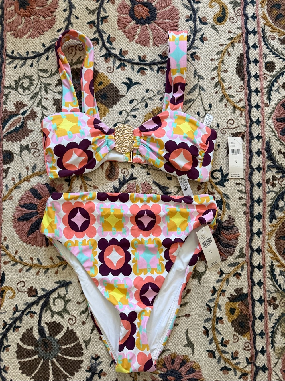 Anthropologie Celandine Two-Piece Swim Set - Multicolor